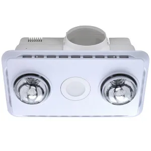 Brook 2 Bathroom '3 in 1' Heat, LED Light And Exhaust Fan White by Ventair, a Exhaust Fans for sale on Style Sourcebook