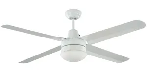 Martec Precision White Ceiling Fan with Light 48" - 1200mm by Martec, a Ceiling Fans for sale on Style Sourcebook