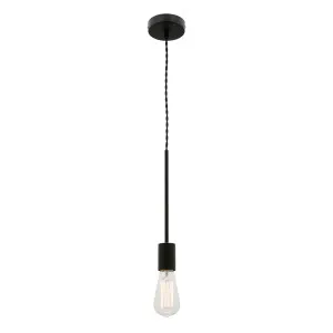 Pinto Cordset Pendant Light Black Metal by Mercator, a Pendant Lighting for sale on Style Sourcebook