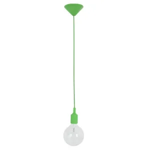 Pen Silicone Pendant E27 Cord Set Green by Compact Lamps Australia, a Lighting for sale on Style Sourcebook