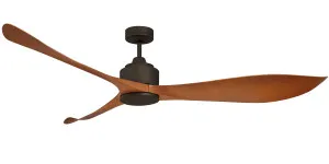 Eagle 66" XL DC 3 Blade Ceiling Fan And Remote Control Oil Rubbed Bronze by Mercator, a Ceiling Fans for sale on Style Sourcebook