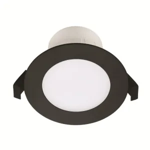 Roystar 9W Flat Trim Dipswitch TRI Colour LED Dimmable IP44 Downlight Matt Black by Eglo, a LED Lighting for sale on Style Sourcebook