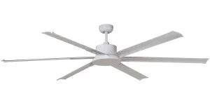 Martec Albatross 84" DC Industrial Style Ceiling Fan With Remote White by Martec, a Ceiling Fans for sale on Style Sourcebook