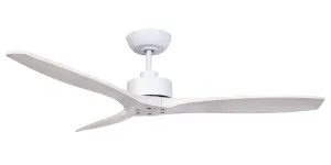 Fanco Wynd 54" DC Ceiling Fan White With Whitewash Blades by Fanco, a Ceiling Fans for sale on Style Sourcebook