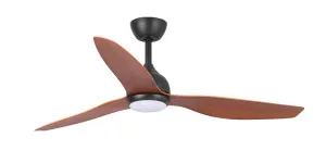 Fanco Eco Style DC 52" Ceiling Fan With Remote and CCT LED Light Black & Koa by Fanco, a Ceiling Fans for sale on Style Sourcebook