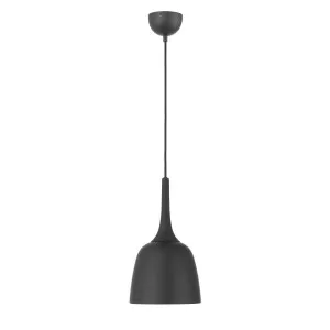 Telbix Polk Brushed Black Shade Pendant Light (E27) Small by Telbix, a Pendant Lighting for sale on Style Sourcebook