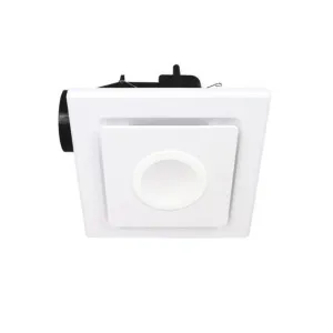 White 3A Bathroom DIY Exhaust Fan with 10W LED Light Square by 3A, a Exhaust Fans for sale on Style Sourcebook