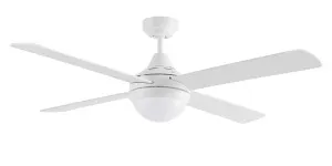 Martec Link 48" (1200mm) Ceiling Fan with 2 x E27 Light White by Martec, a Ceiling Fans for sale on Style Sourcebook