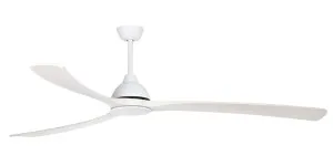 Fanco Sanctuary DC 92" Solid Timber Blade Indoor/Outdoor Ceiling Fan With Remote White/Whitewash by Fanco, a Ceiling Fans for sale on Style Sourcebook