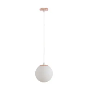 Domus Bubble 200 Opal Glass Pendant Light Edison Screw (E27) Rose Gold by Domus, a Pendant Lighting for sale on Style Sourcebook