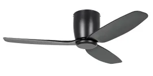 Eglo Seacliff 52" 1320mm Low Profile DC Ceiling Fan Black by Eglo, a Ceiling Fans for sale on Style Sourcebook