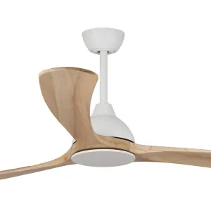 Fanco Sanctuary DC 70" Solid Timber Blade Indoor/Outdoor Ceiling Fan With Remote White/Natural Blades by Fanco, a Ceiling Fans for sale on Style Sourcebook