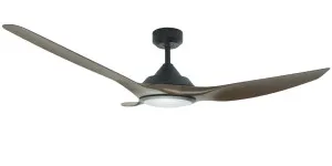 Vencha Raven 52" DC Ceiling Fan with 24W LED Light Walnut by Vencha, a Ceiling Fans for sale on Style Sourcebook