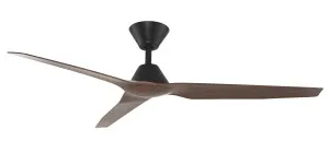 Fanco Smart Infinity-iD 54" (1370mm) DC Ceiling Fan With Remote Black & Spotted Gum by Fanco, a Ceiling Fans for sale on Style Sourcebook