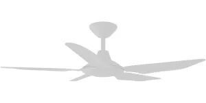 Calibo Storm 42" (1070mm) 5 Blade Indoor/Outdoor DC Ceiling Fan & Remote White by Calibo, a Ceiling Fans for sale on Style Sourcebook