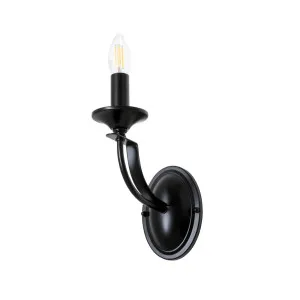 Black Fiorentino Hoodshire Wall Light (E14) 1 Light by Fiorentino, a Spotlights for sale on Style Sourcebook