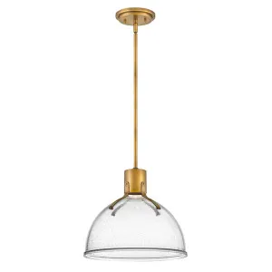 Hinkley Argo Retro Pendant Light (GU10) Heritage Brass & Seedy Glass by Hinkley, a Pendant Lighting for sale on Style Sourcebook