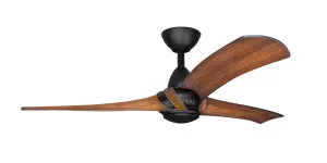 ThreeSixty Arumi 52" AC Ceiling Fan Black & Koa by ThreeSixty, a Ceiling Fans for sale on Style Sourcebook