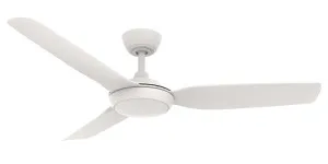 Martec Smart Viper 52" DC 3 Bladed Ceiling Fan With 18W CCT LED Dimmable Light & Remote White by Martec, a Ceiling Fans for sale on Style Sourcebook