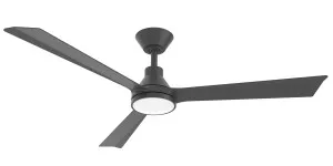 Martec Smart Riviera 52" DC 3 Bladed Ceiling Fan With 18W CCT LED Dimmable Light & Remote Matt Black by Martec, a Ceiling Fans for sale on Style Sourcebook