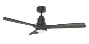 Martec Mallorca 52" (1320mm) DC Smart WiFi Ceiling Fan with 20W CCT Light and Remote Black & Walnut by Martec, a Ceiling Fans for sale on Style Sourcebook