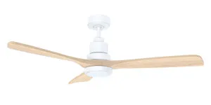 Martec Mallorca 42" (1066mm) DC Smart WiFi Ceiling Fan with 20W CCT Light and Remote White & Natural by Martec, a Ceiling Fans for sale on Style Sourcebook