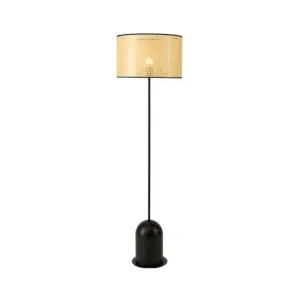 Mayfield Kimi Rattan Floor Lamp (E27) Black by Mayfield, a Floor Lamps for sale on Style Sourcebook