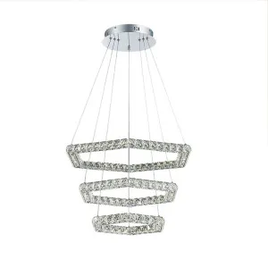 Luxsion Lighting Comb CCT LED Crystal Pendant Light 68W by Luxsion Lighting, a Chandeliers for sale on Style Sourcebook