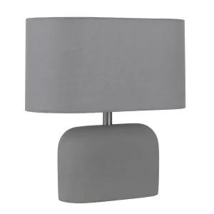 Telbix Reano Table Lamp (E27) Grey by Telbix, a Table & Bedside Lamps for sale on Style Sourcebook