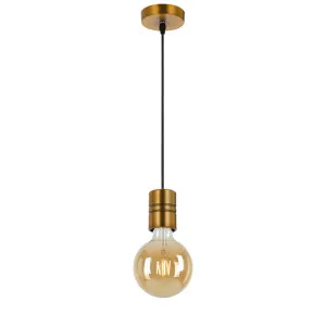 Telbix Lang Cord Pendant Light E27 Antique Brass by Telbix, a Pendant Lighting for sale on Style Sourcebook