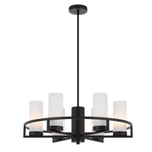 Telbix Black Eamon Round Pendant Light (E14) 6 Light by Telbix, a Pendant Lighting for sale on Style Sourcebook