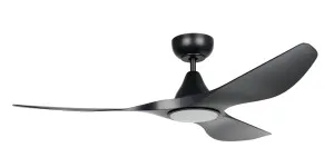 Eglo Surf 52" ABS DC Ceiling Fan with 20W CCT LED Light Black by Eglo, a Ceiling Fans for sale on Style Sourcebook