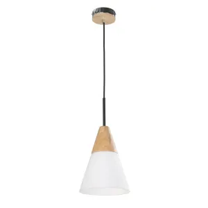 White CLA Finn Cone Pendant (E27) Medium by Compact Lamps Australia, a Pendant Lighting for sale on Style Sourcebook