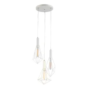 CLA Whiteband Modern Pendant Light (E27) 3 Light Cluster by Compact Lamps Australia, a Pendant Lighting for sale on Style Sourcebook