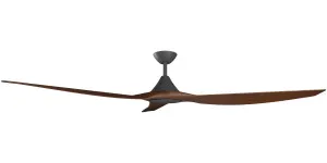 Calibo Smart CloudFan 72" (1830mm) ABS DC Ceiling Cloud Fan and Remote Black & Koa by Calibo, a Ceiling Fans for sale on Style Sourcebook