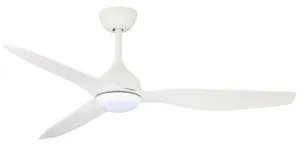 Fanco Eco Style 60" DC Indoor/Outdoor Ceiling Fan with 24W CCT LED Light and Remote White by Fanco, a Ceiling Fans for sale on Style Sourcebook