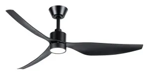 Martec Genoa 50" Smart DC Indoor/Outdoor Ceiling Fan with 16W CCT LED Light and Remote Black by Martec, a Ceiling Fans for sale on Style Sourcebook