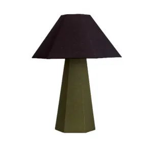 Paola & Joy Blake Linen 2lt Table Lamp Noir Olive by Paola & Joy, a Table & Bedside Lamps for sale on Style Sourcebook