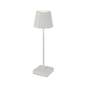 Telbix Mindy Rechargeable LED Table Lamp White by Telbix, a Table & Bedside Lamps for sale on Style Sourcebook