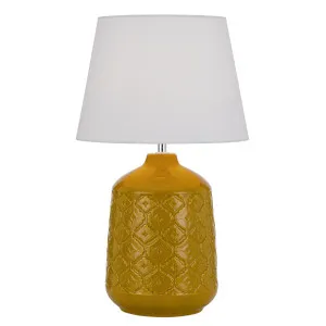 Telbix Baci Ceramic Table Lamp (E27) Butterscotch by Telbix, a Table & Bedside Lamps for sale on Style Sourcebook