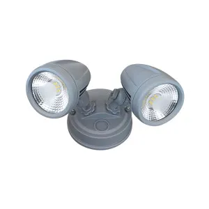 Telbix Illume 2 Light Exterior Security Spotlight IP44 Silver by Telbix, a Spotlights for sale on Style Sourcebook