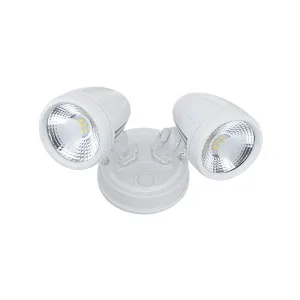 Telbix Illume 2 Light Exterior Security Spotlight IP44 White by Telbix, a Spotlights for sale on Style Sourcebook