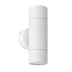 Eglo Fremantle 2 Light Tri-Colour LED Up/Down Wall Light IP65 White by Eglo, a Outdoor Lighting for sale on Style Sourcebook