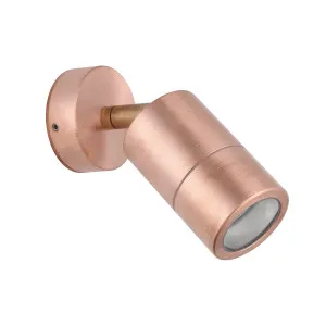 Eglo Fremantle 1 Light Adjustable Tri-Colour LED Wall Light IP65 Copper by Eglo, a Outdoor Lighting for sale on Style Sourcebook