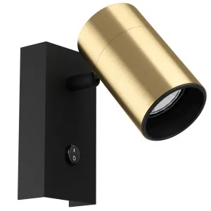 Eglo Cumaribo 1 Light Spot Light Black & Gold by Eglo, a Spotlights for sale on Style Sourcebook