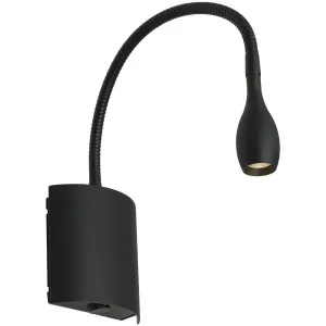 Cougar Lund 1 Light Warm White Adjustable Wall Light Black by Cougar, a Outdoor Lighting for sale on Style Sourcebook