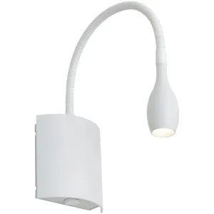 Cougar Lund 1 Light Warm White Adjustable Wall Light White by Cougar, a Outdoor Lighting for sale on Style Sourcebook