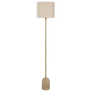 Telbix Livia Floor Lamp Beige by Telbix, a Floor Lamps for sale on Style Sourcebook