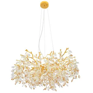 Telbix Molena 10 Light Pendant Light Gold by Telbix, a Chandeliers for sale on Style Sourcebook