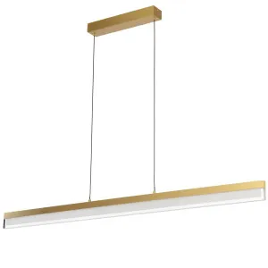 Telbix Salas LED Bar Pendant Light Brass by Telbix, a Pendant Lighting for sale on Style Sourcebook